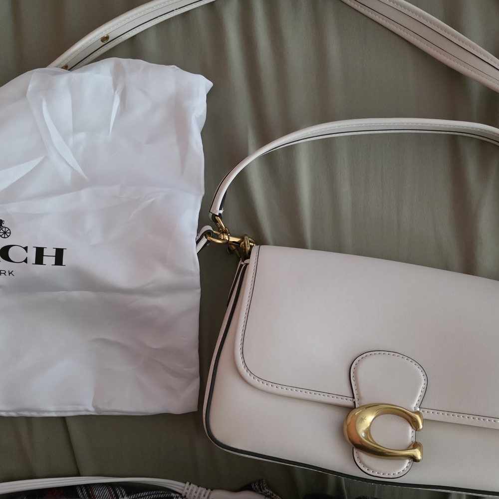 Coach Cream Leather Tabby Bag